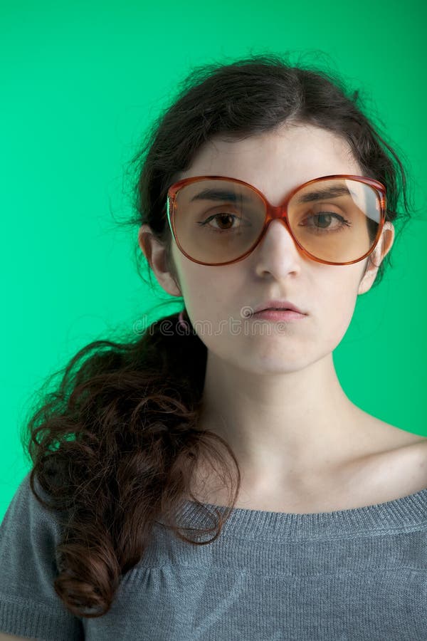 Sunglasses stock image. Image of young, female, ponytail 14401891