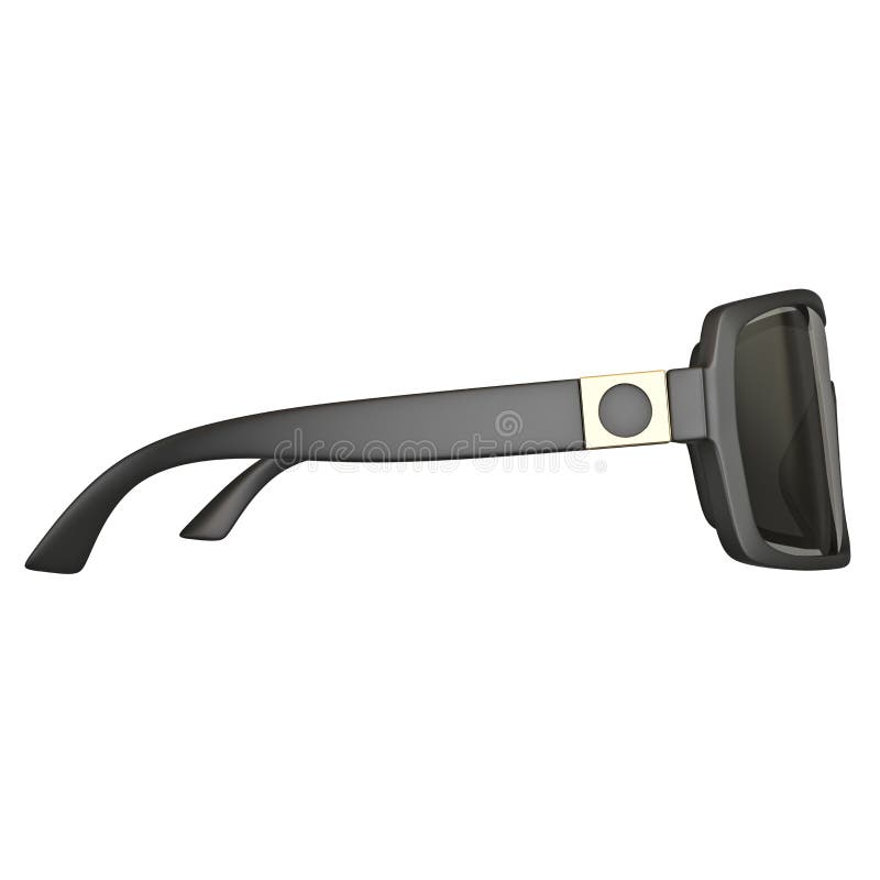 Sunglasses Black, Side View Stock Illustration Illustration of