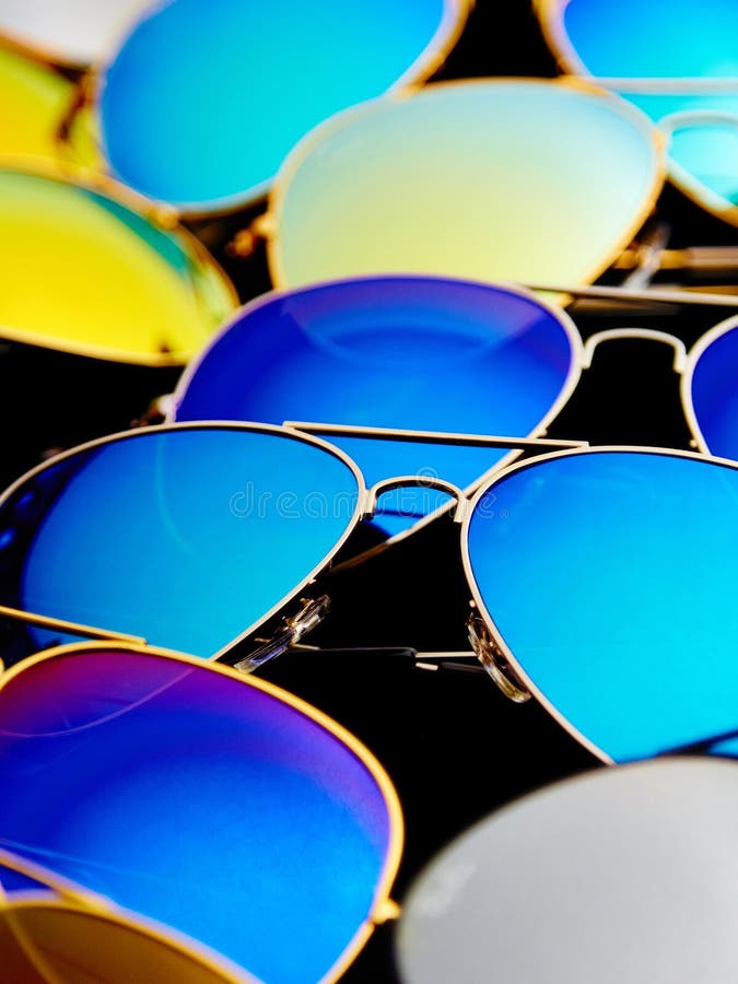 288 Isolated Aviator Sunglasses Black Lenses Stock Photos Free