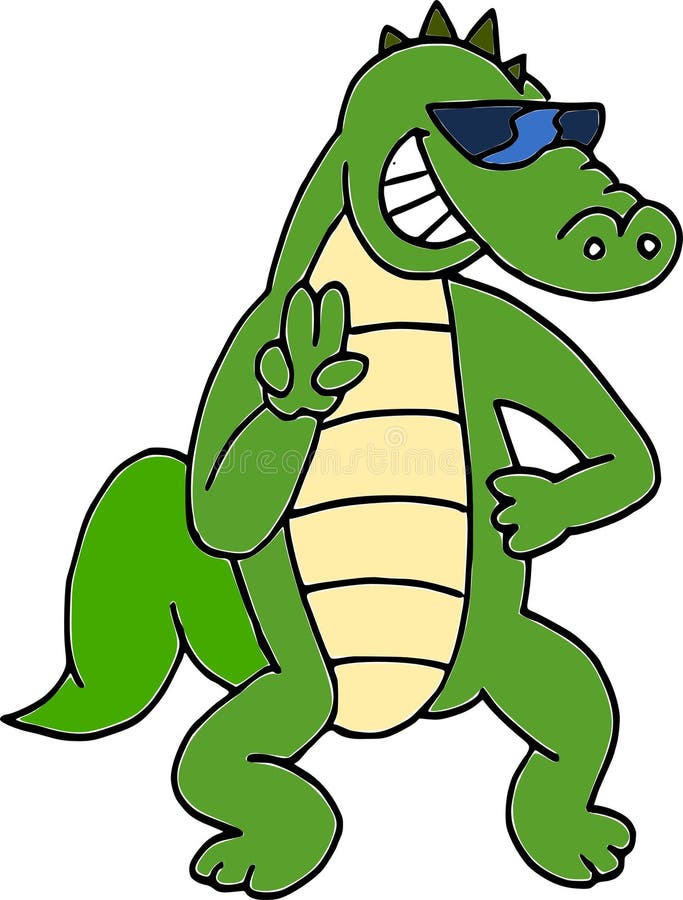 Crocodile Sunglasses Stock Illustrations – 333 Crocodile