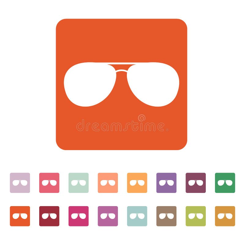 The Sunglasses Icon. Glasses Symbol Stock Illustration Illustration