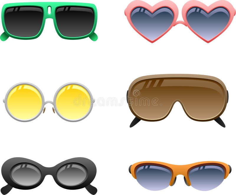 Sunglasses icon set 1 stock vector. Illustration of classic 14442725