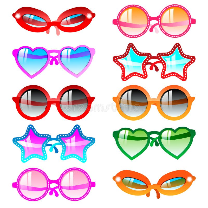 Sunglasses icon set stock vector. Illustration of cool 25125391