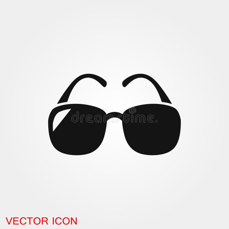 Sunglasses Icon Vector Sign Symbol for Design Stock Illustration Illustration of fashion, geek