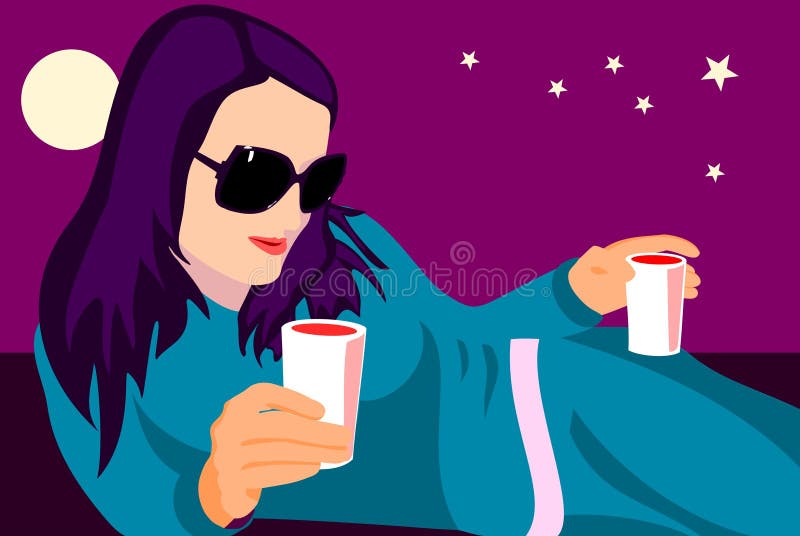 Sunglasses at night stock vector. Illustration of black 2904237
