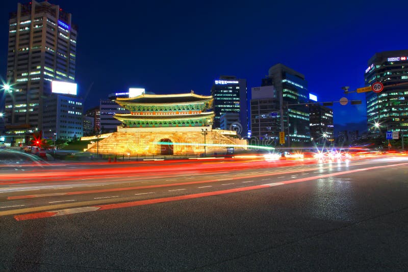 Sungnyemun or Namdaemun Gate in Seoul. Editorial Stock Image - Image of ...