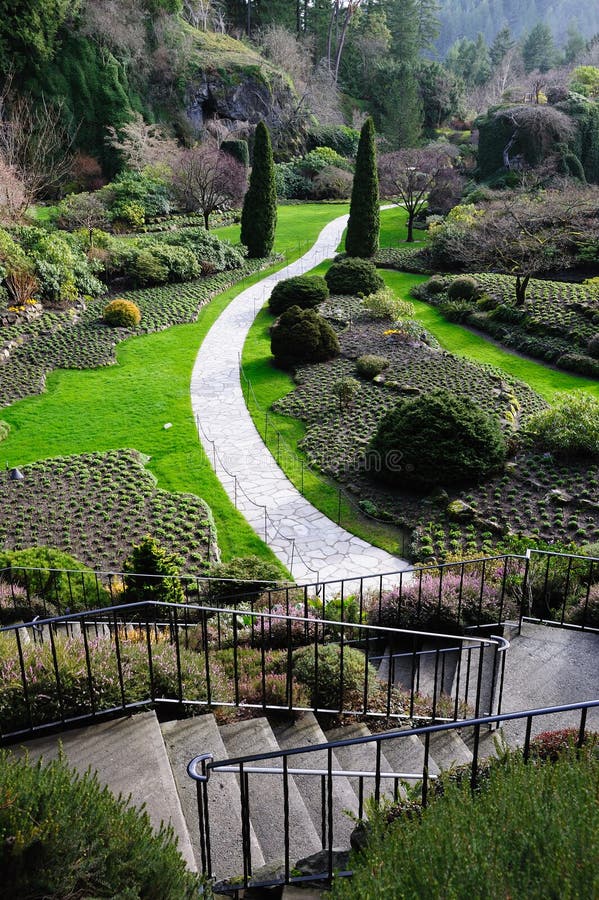 Sunken garden landscaping