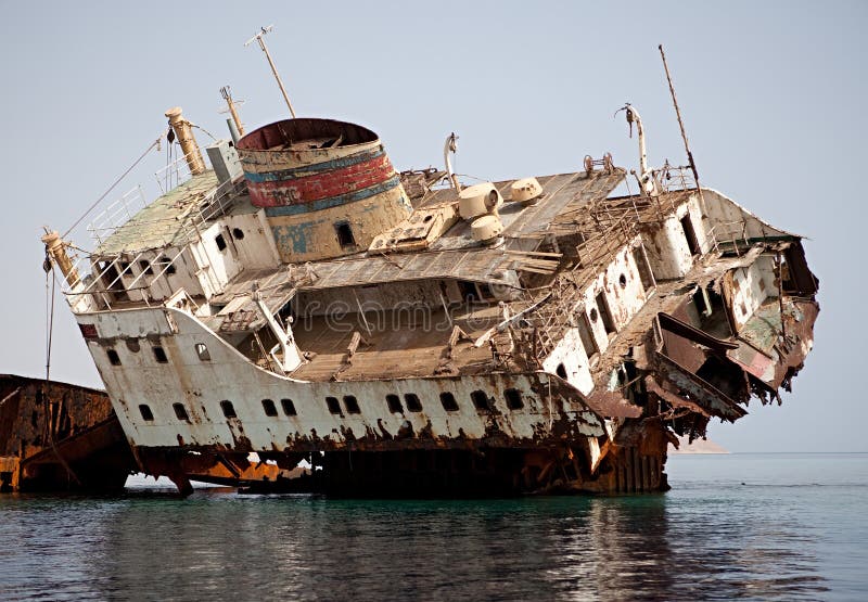 Sunken Russian ship.