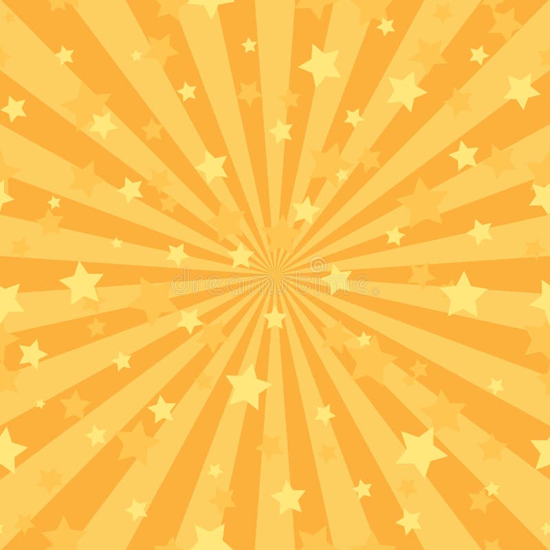 Sunlight Abstract Background. Orange Color Burst Background with