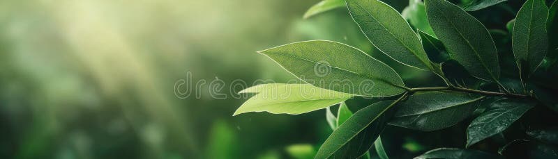 Sunlight Filtering Through Lush Greenery, A Captivating View of Nature Tranquility, Green Leaves, Sunlight, Forest, Nature stock illustration
