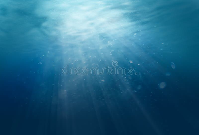 Sunlight shining through clear water.underwater backgraund, Light underwater in the ocean. Sunlight shining through clear water.underwater backgraund, Light underwater in the ocean