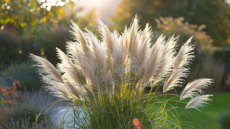 Garden scene with vibrant arafed plant showcasing elegant white flowers under bright sunlight AI generated. Garden scene with vibrant arafed plant showcasing elegant white flowers under bright sunlight AI generated