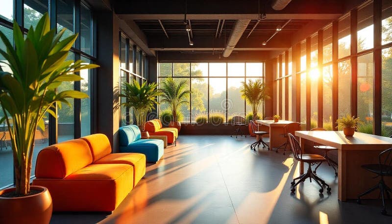 Modern office workspace