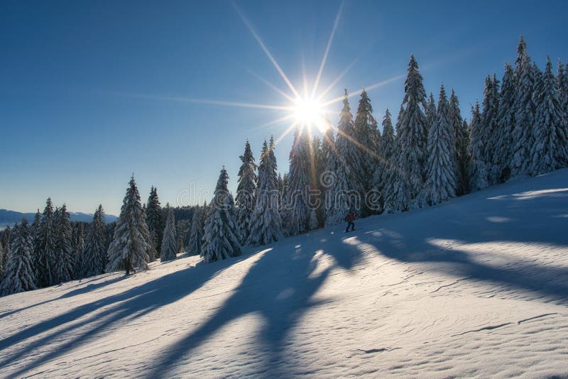 Sunn day from meadow under Dlha Luka hill on Mala Fatra mountains  near Martinske Hole