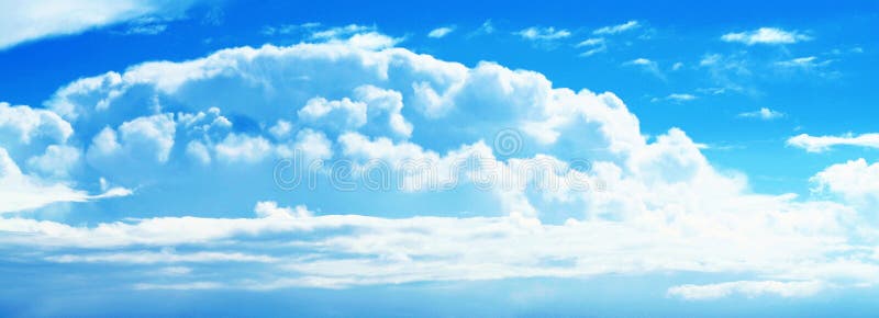 Sunny Blue Cloud Sky royalty free stock images