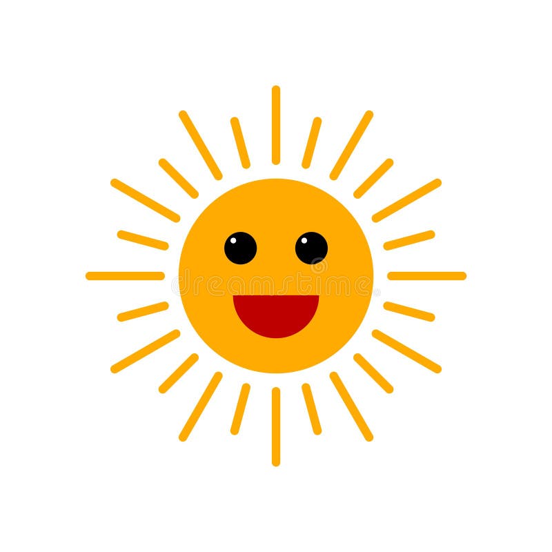 Sunny Cartoon. Sunny Weather Icon Concept Illustration Stock Vector -  Illustration of cloud, drop: 178014091