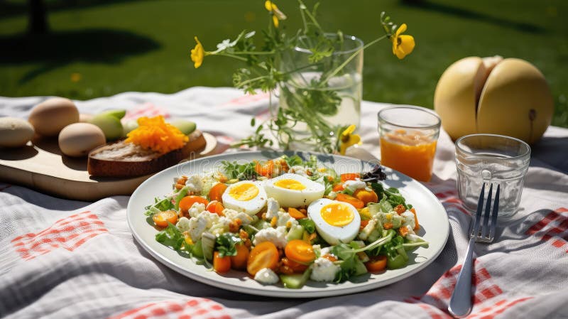 Sunny cloud eggs vector illustration