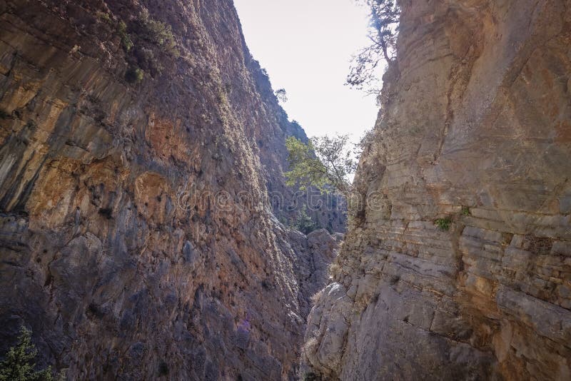 The Narrow and Steep Steps Down the Cliff Stock Photo - Image of steps,  rocks: 135575192