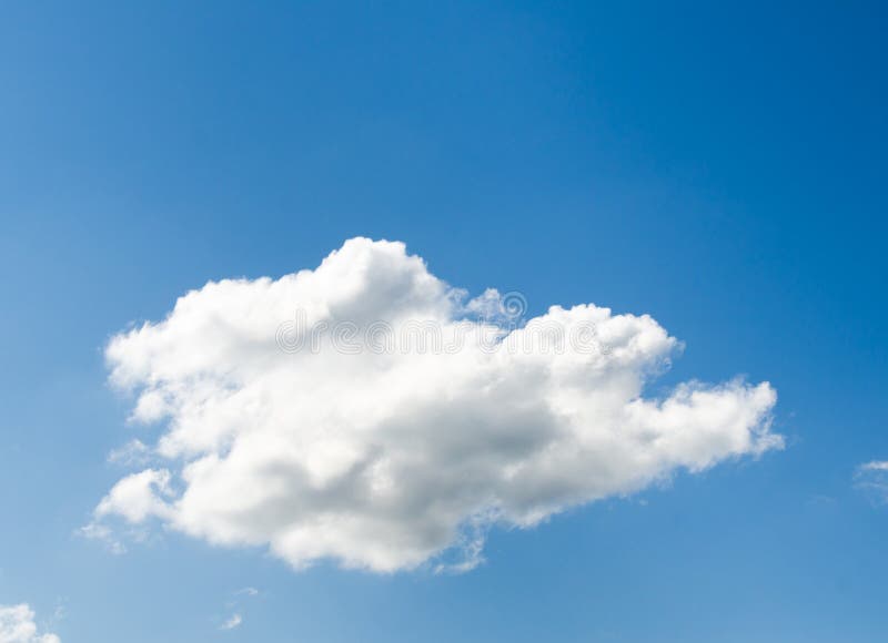 Sunny day with white clouds. Beauty, freedom.