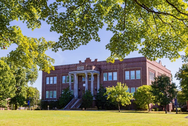 Sunny Exterior View of the Walker Hall of University of the Ozarks