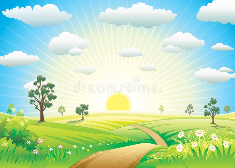 Sunny landscape 2024