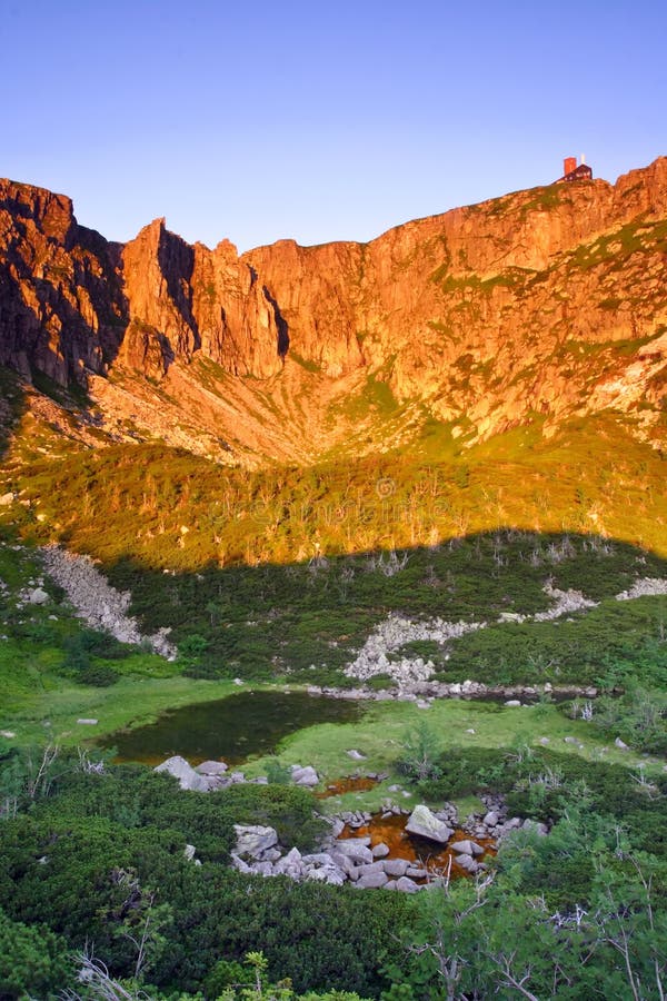 Sunny morning in the mountains