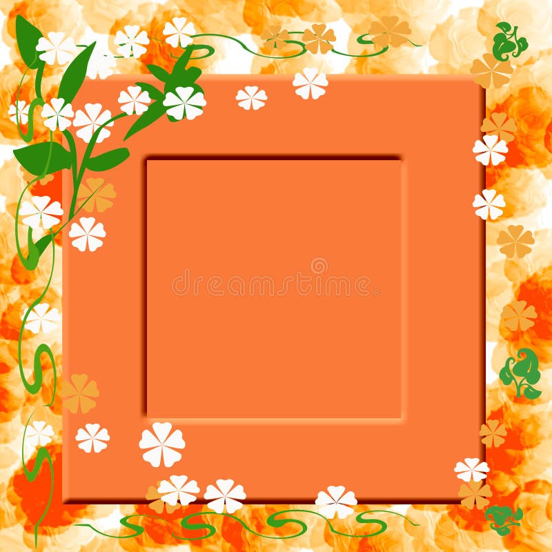 Sunny orange frame