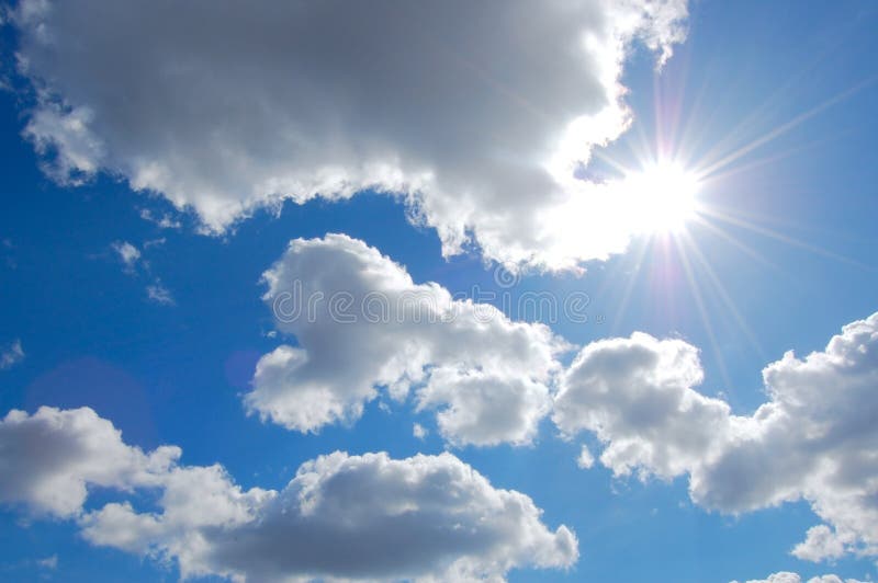 Sunny sky stock photo. Image of cloud, peaceful, nature - 2385442