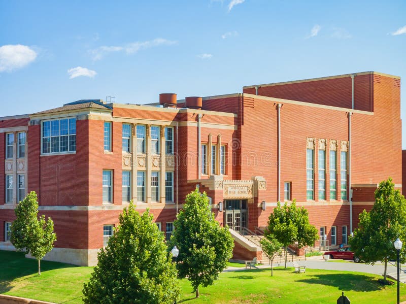 Sunny View of the Douglass High School Stock Photo Image of people