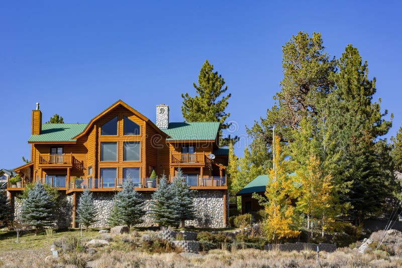 Sunny View of the Fall Color in June Lake Loop Editorial Photo Image