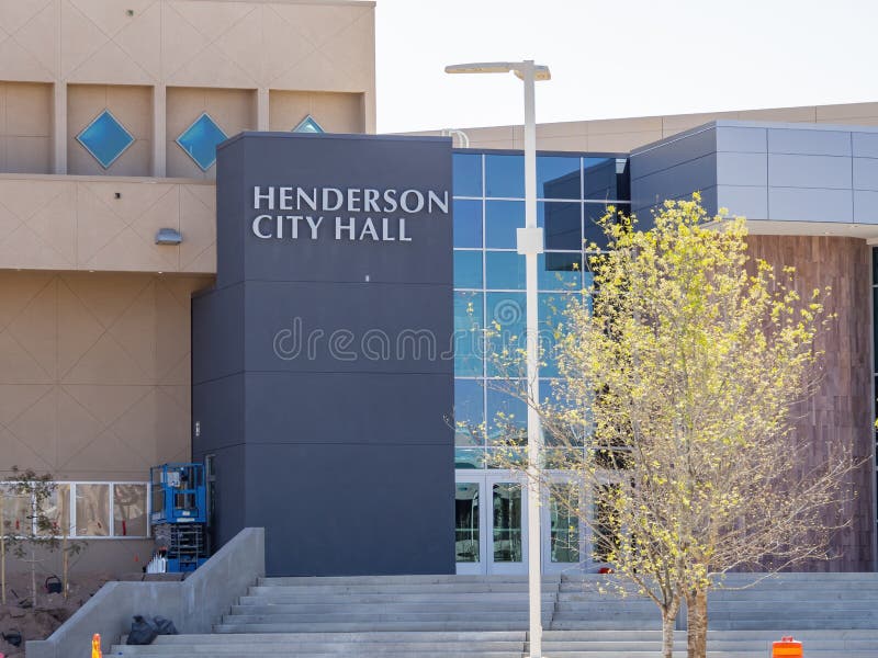 Sunny View of the Henderson City Hall Editorial Photo Image of