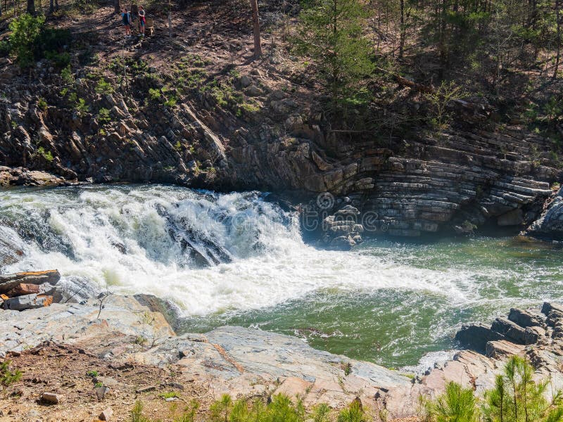 Sunny View of the Landscape of Beaver River in Beavers Bend State Park Stock Photo Image of