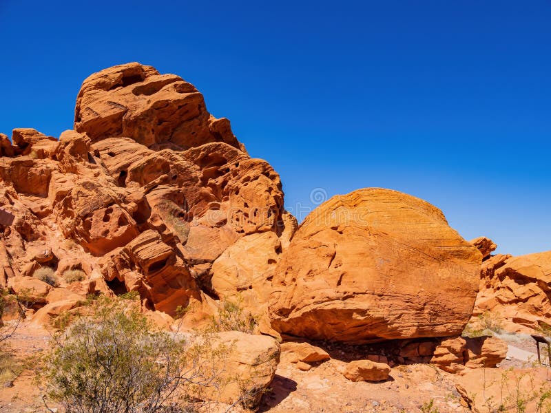 Sunny View of the Landscape of Redstone Park Stock Image Image of