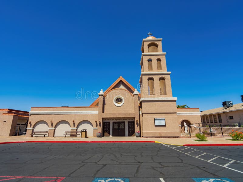 Sunny View of the St Peter the Apostle Church Editorial Image - Image