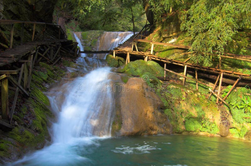 Sunny waterfall, Lazarevskoe