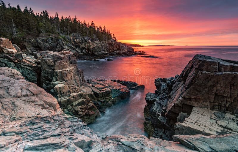 Acadia National Park in Maine Stock Image Image of fishing, nature