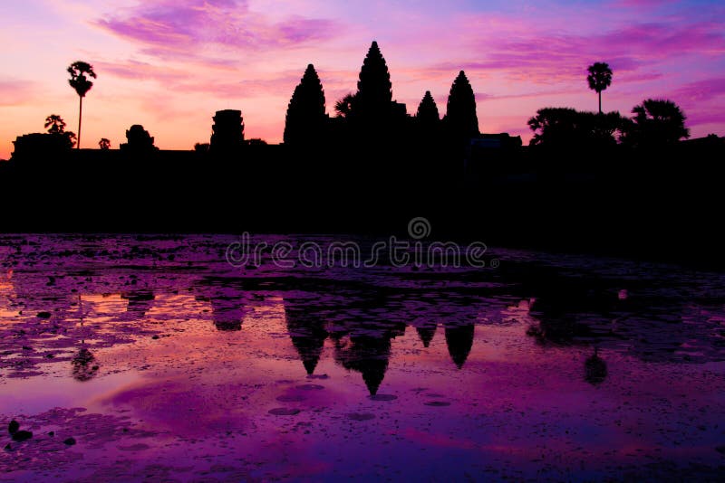 Sunrise at Angkor Wat royalty free stock images Sunrise at Angkor Wat royalty free stock images