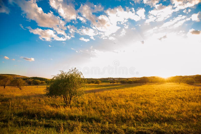 Sunrise in Xinglong County, Hebei Province, China