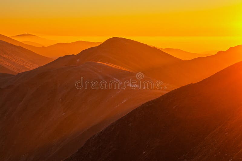 Sunrise from Chabenec mountain