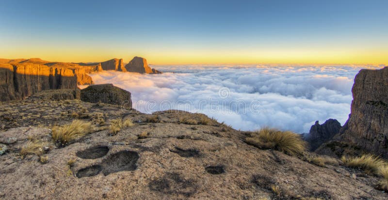 Sunrise Drakensberg, South Africa royalty free stock image Sunrise Drakensberg, South Africa royalty free stock image
