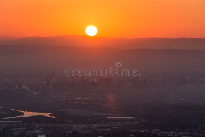 Night Haifa stock photo. Image of night, panorama, haifa 7129470