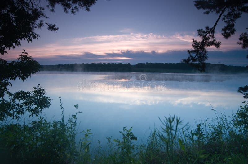 Sunrise on lake