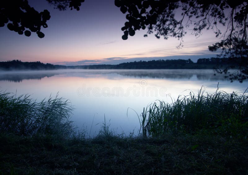 Sunrise on lake