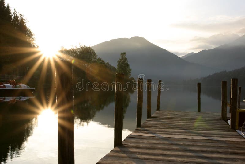 Amanecer sobre el.