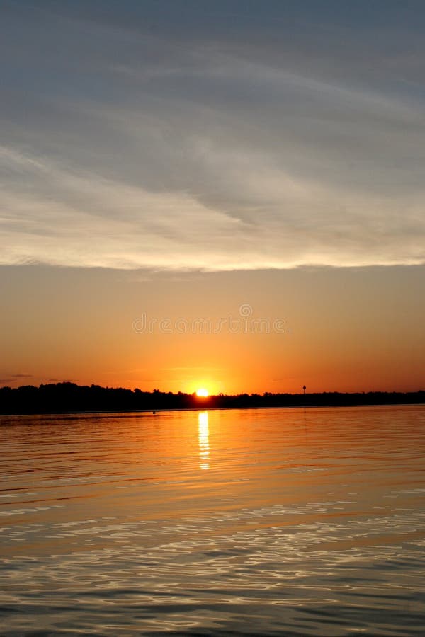 Sunrise at Reed s Lake 1 stock photo. Image of summer, water 9840
