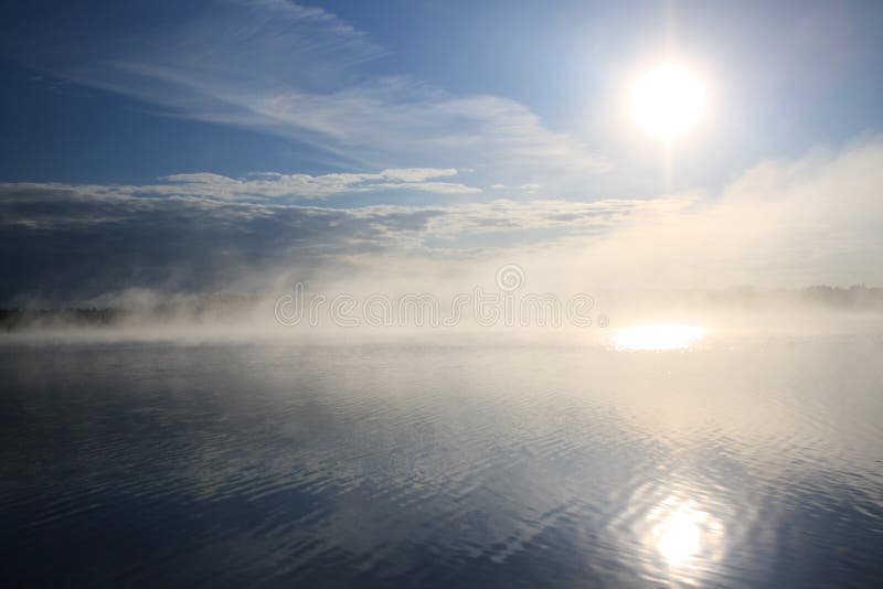 sunrise on lake