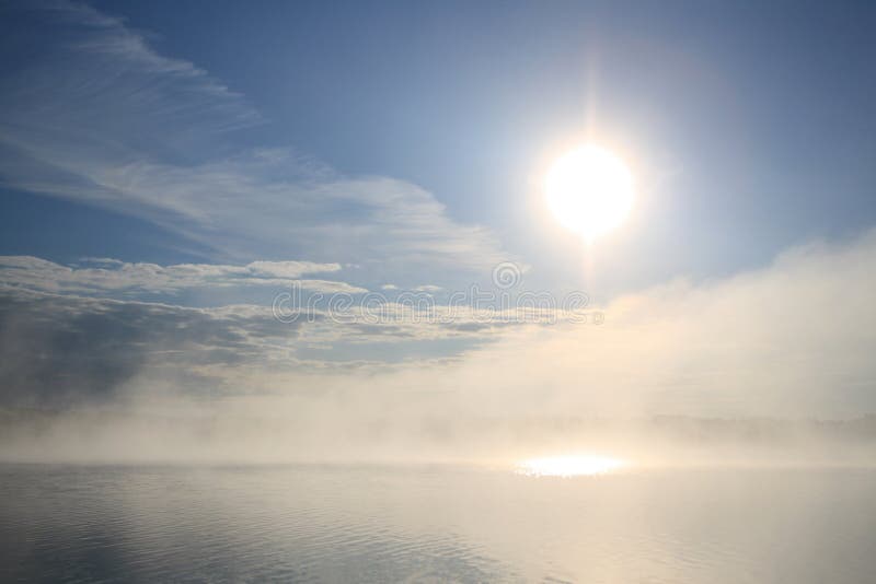 sunrise on lake