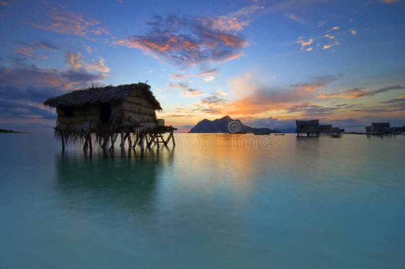 Sunrise at Maiga Island stock photos Sunrise at Maiga Island stock photos