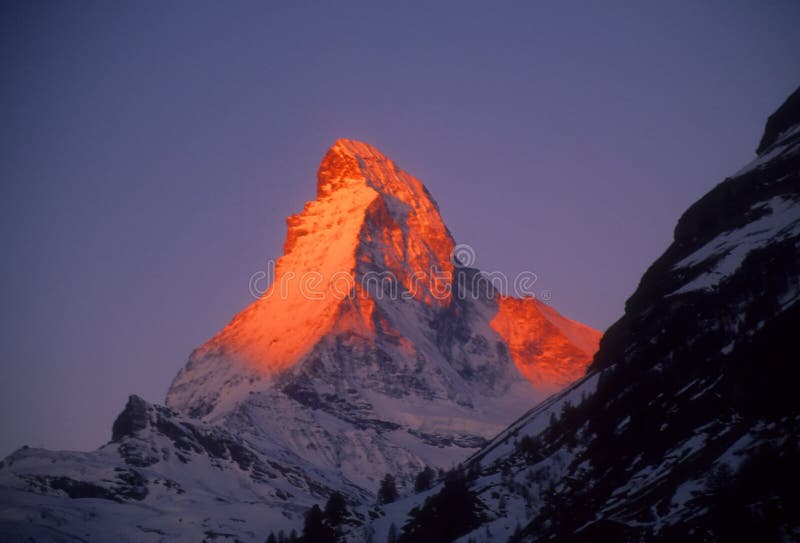 Sunrise on the Matterhorn stock photography Sunrise on the Matterhorn stock photography