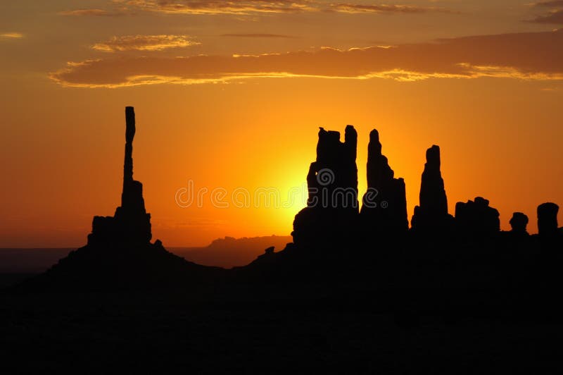 Sunrise in Monument Valley